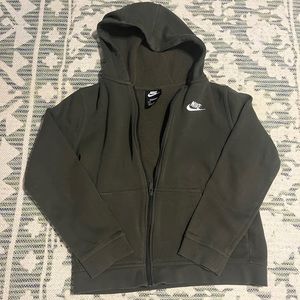 Nike Green Zip Up Hoodie